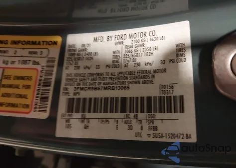 2021 Ford Bronco Sport Big Bend z USA, uszkodzony, nr VIN 3FMCR9B67MRB13065